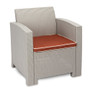 Tenozek Weather Outdoor Patio Garden Furniture Sofa Gray White- US Stock