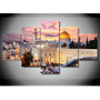 5 Panel Jerusalem Canvas Artwork