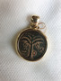 coin bar kokba revolt pendant with gold