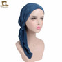 New fashion women ruffle headscarf  Pre-Tied Bandana Tichel