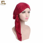 New fashion women ruffle headscarf  Pre-Tied Bandana Tichel