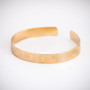 Gold Plated Bracelet, Open Bracelet, Cuff