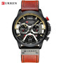 CURREN  Men Sport Watches. Quartz Clock,  Casual Military Waterproof Wrist Watch