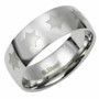 Stainless Steel Jewish Star Ring Band  Size 10.5