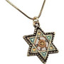 Star Of David Pendant Necklace - Fimo