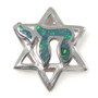 Star Of David Pendant With Chai Accent