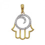 Gold Hamsa Necklace Pendant