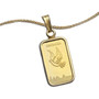 Jerusalem Peace Pendant Gold Bar