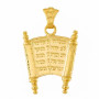Torah Pendant With The 10 Commandments In
