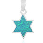 Star Of David Silver Pendant
