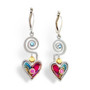 Earrings - Artistic Colorful Hearts