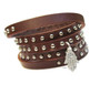Studded Leather Wrap Bracelets