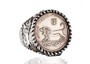 Courage Old Israeli Coin Lion Silver Ring