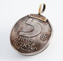 Bravery Lion Pendant - Israel 5 Lira Old, Collector'S Coin Necklace