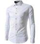 Formal Men Plaid Shirt Long Sleeve Flannel Holiday Shirt Checkered