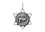 Star Of David Coin Necklace Hebrew Affirmation Medallion