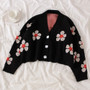 Flower Cardigan Sweater