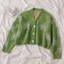 Flower Cardigan Sweater