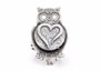 Coin ring with the open Heart coin medallion on owl ahuva coin jewelry