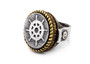 coin ring with the Wheel  coin medallion sea jewelry wheel ring ahuva coin jewelry