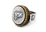 coin ring with the Amen coin medallion blessing ring with Amen in Hebrew ahuva coin jewelry
