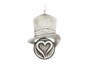 Open Heart Medallion Hat Necklace