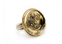 Israeli Old, Collector's Coin Ring - 50 Sheqalim Coin of Israel