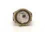 Mercury Dime Old Collector's Coin of USA Gold & Silver Ring