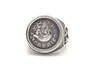 Capricorn Sign Astrology Zodiac Medallion Silver Ring