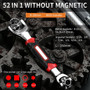 Universal 52 In 1 360 Degree Rotation Socket Wrench with Spline Bolts Car Repair Hand Tools
