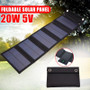 Portable Folding Waterproof 20W Solar Panels Cells Charger for Outdoor Camping