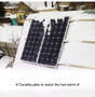 Waterproof 12V 100W Rigid Monocrystalline Silicon Solar Panel
