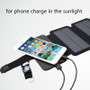 Portable 5V 2.1A USB Folding 10W Solar Cells Charger Output Devices Panels for Smartphones Outdoor Adventure