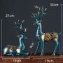 Deer Head Resin Statue Figurine Home Decor Statues