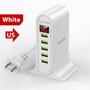 5 Port HUB Multi USB Charging Station Dock for Desktop Wall Home with LED Display