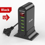 5 Port HUB Multi USB Charging Station Dock for Desktop Wall Home with LED Display