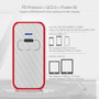 45W USB PD Quick Charge Type C Phone Fast Charging Wall Charger EU Plug For iPhone 12