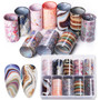 10PCS/Set Serpentine Leopard Flower Nail Foils Sticker for Nail Decoration