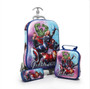 Lovely Cat 3D School Trolley Luggage Bag for Kids