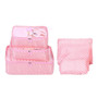 6pcs/set Luggage Suitcase Travel Organizer Cloth Packing Storage Bags