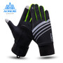 Winter Unisex Sports Touchscreen Windproof Thermal Fleece Bicycle Gloves