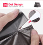 5 Rolls 100pcs Disposable Plastic Garbage Trash Bags for Kitchen