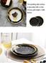 Fruit Salad Dessert Gold & Black Nordic Ceramic Porcelain Dinner Sets