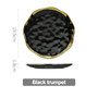 Fruit Salad Dessert Gold & Black Nordic Ceramic Porcelain Dinner Sets