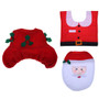 Anti-Slip 3Pcs/set Christmas Santa Toilet Seat Cover & Bathroom Mat for Home