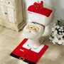 Anti-Slip 3Pcs/set Christmas Santa Toilet Seat Cover & Bathroom Mat for Home