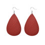 Fashion Teardrop Christmas Leather Earrings For Women