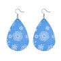 Fashion Teardrop Christmas Leather Earrings For Women