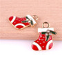 Mixed Metal Enamel Charms Christmas Pendants Ornaments Beads