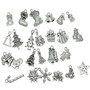 19/20Pcs Mixed Metal Enamel Charms Christmas Pendants Ornaments Beads for Bracelet Earrings Jewelry